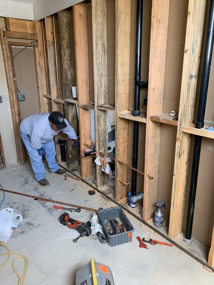 Commercial rough-in plumbing for Gas Line Repair in Hayes Crossing